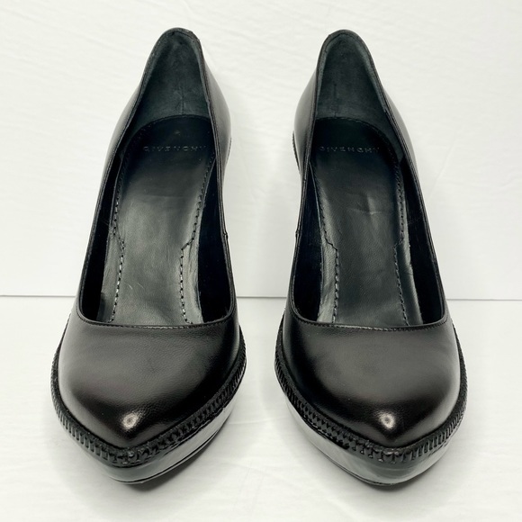 Givenchy Patent/Leather Platform Zipper Pumps - Picture 3 of 9